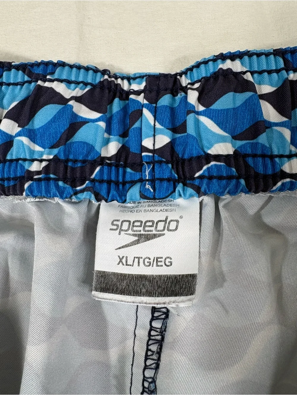 Speedo Mens Blue Swin Shorts Size XL